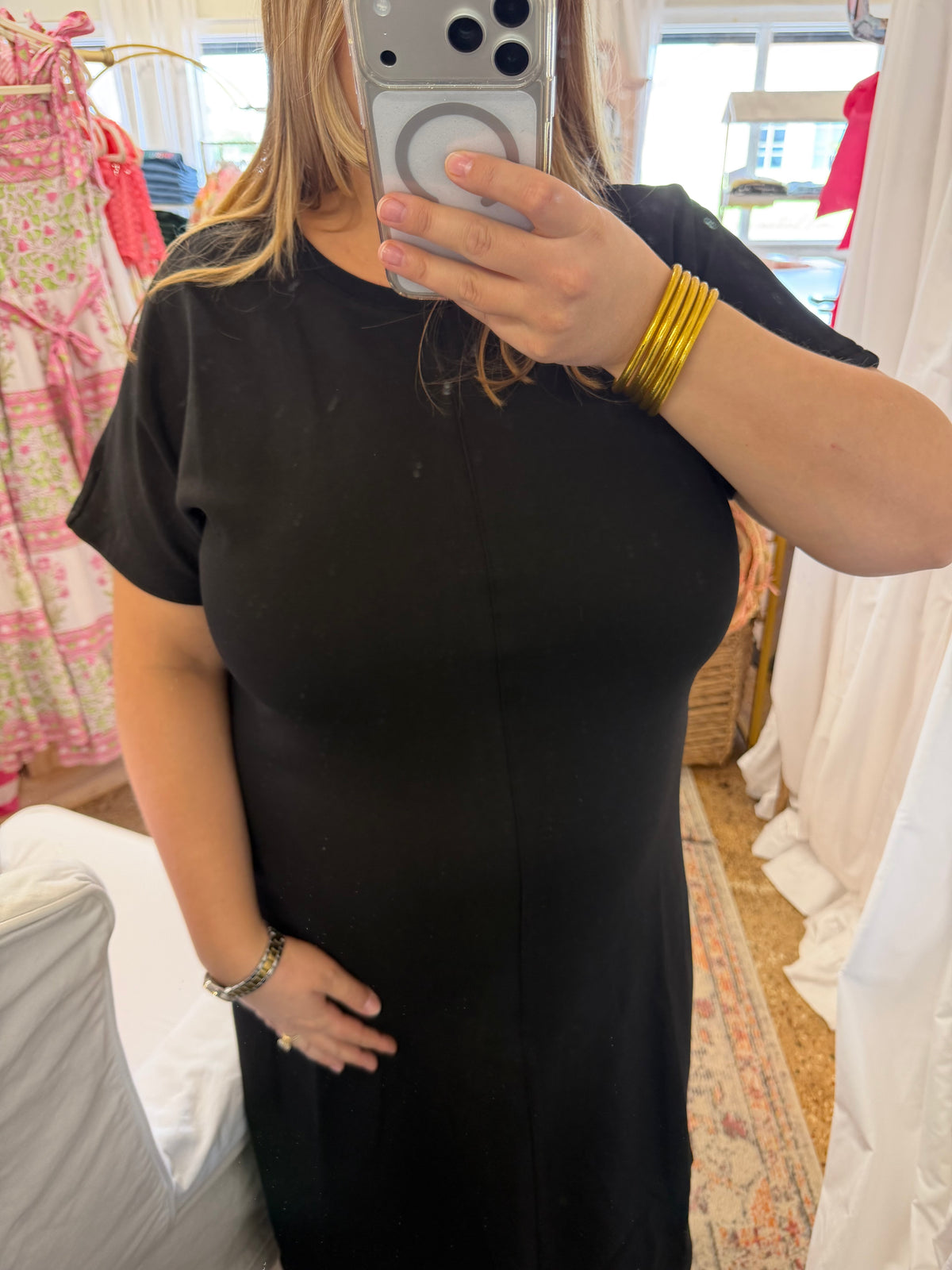 Black Knit Maxi Dress