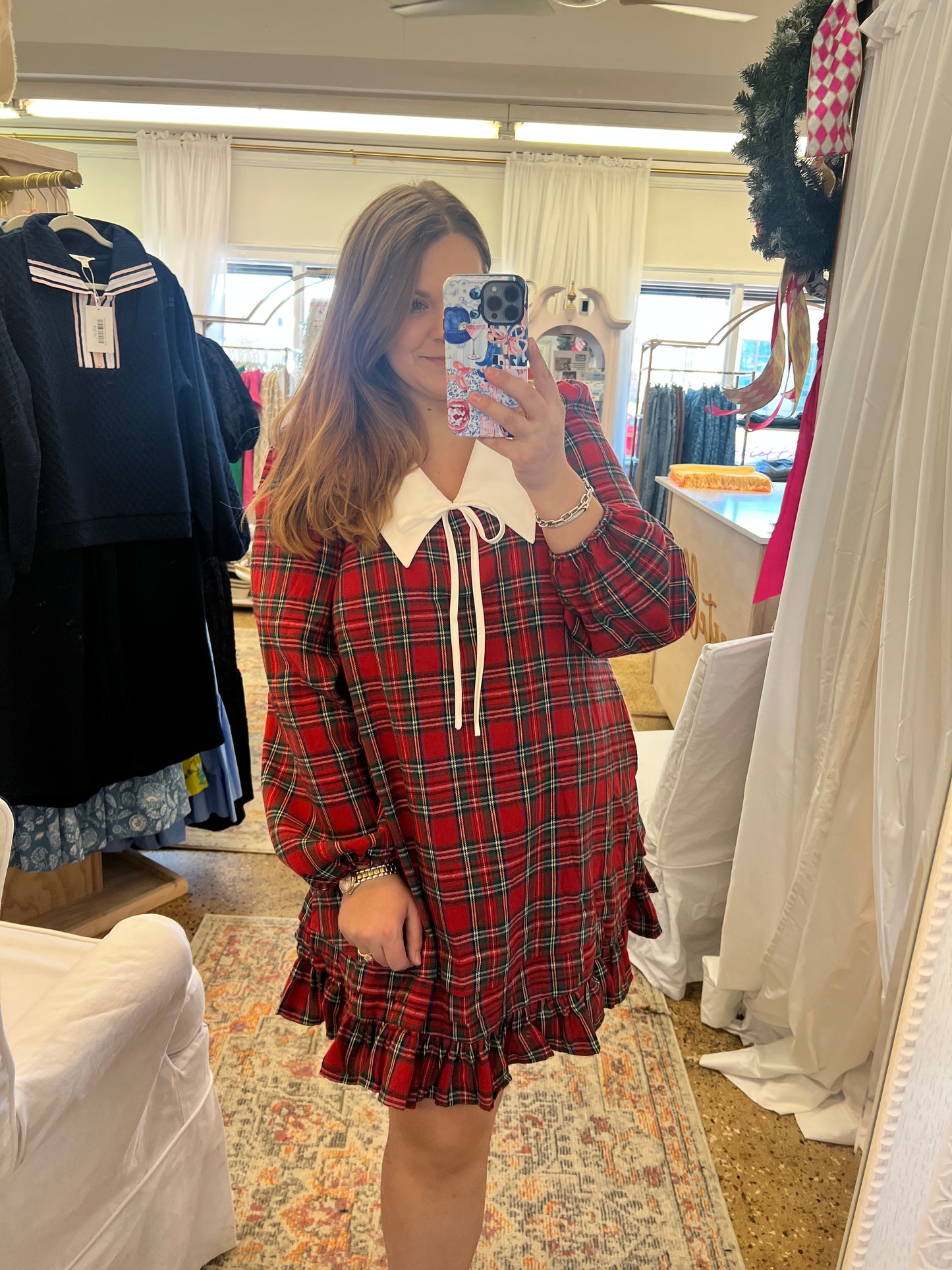 Tartan Sailor Collar Dress