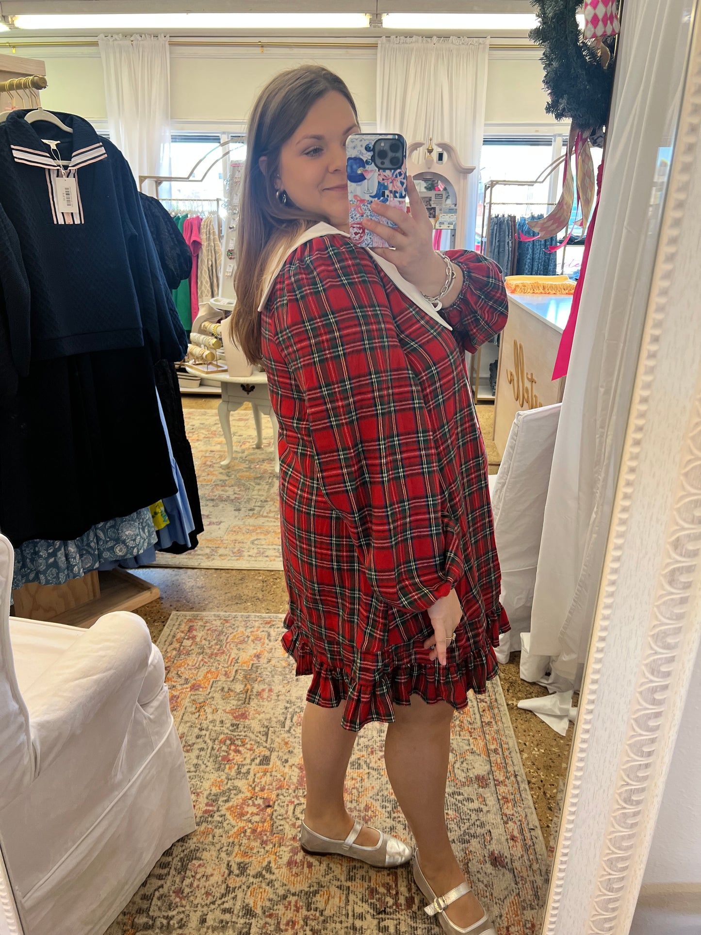 Tartan Sailor Collar Dress