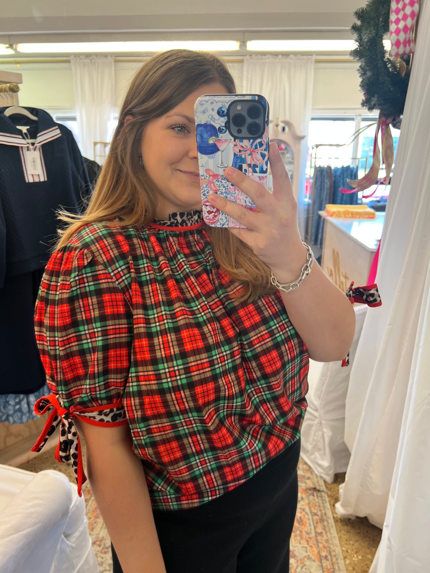 Lana Top- Plaid & Prowl