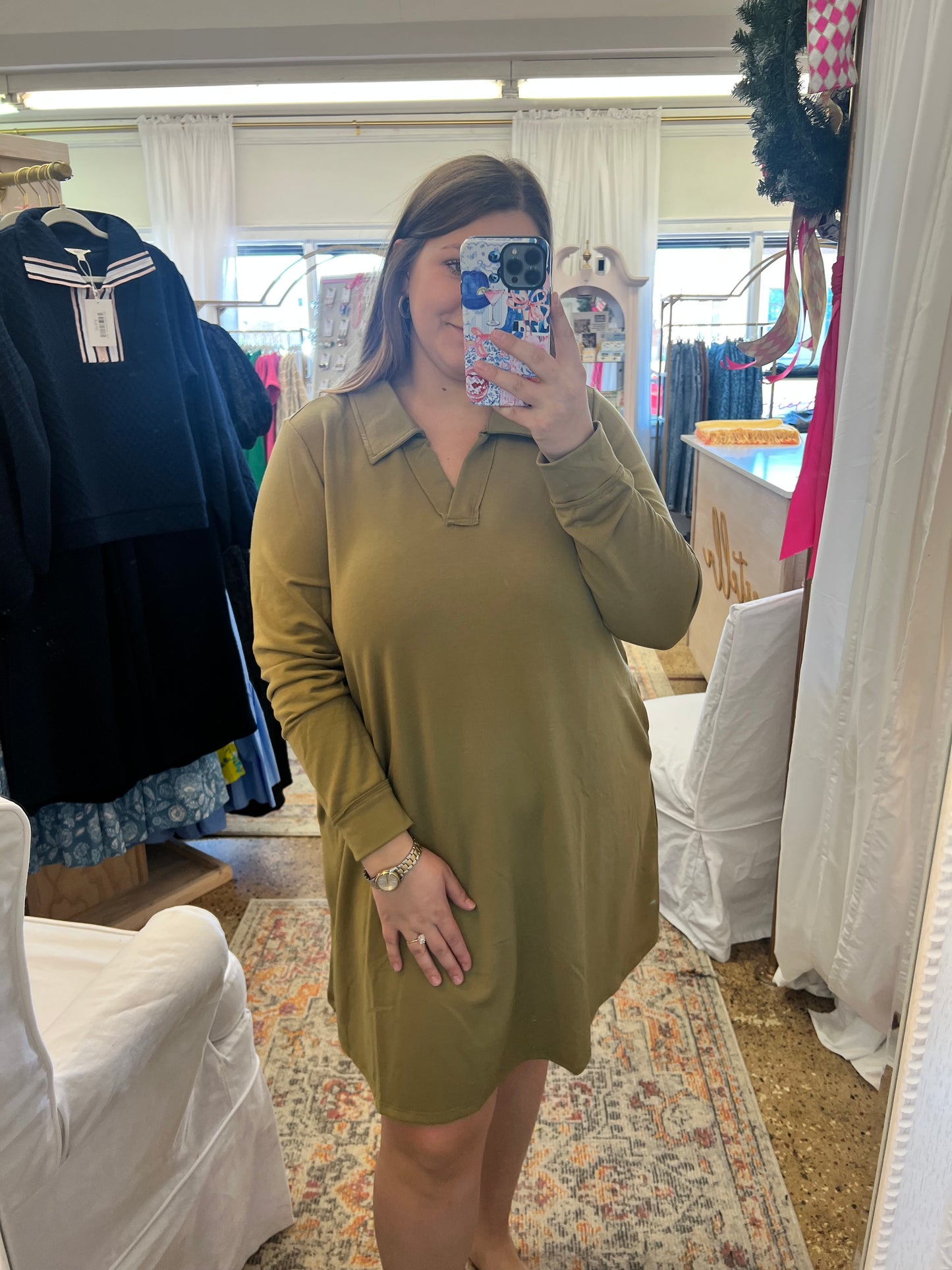 French Terry A Line Dress