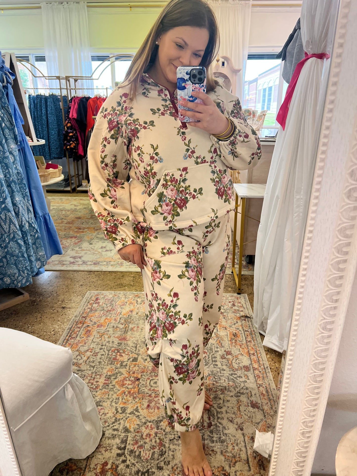 Floral Flirty Sweatsuit Set