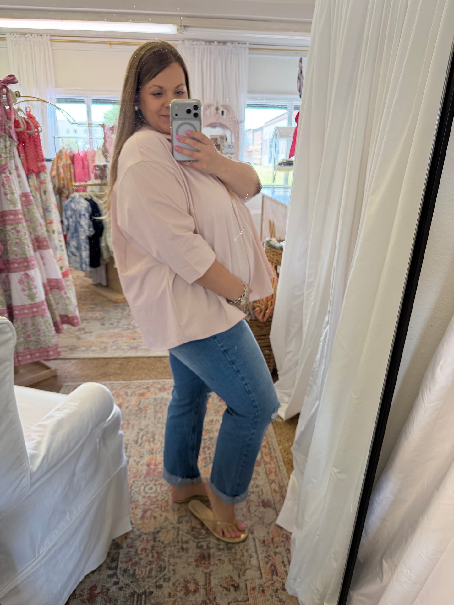 Mauve Oversized Blouse
