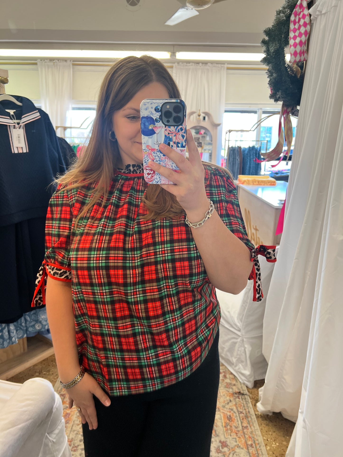 Lana Top- Plaid & Prowl