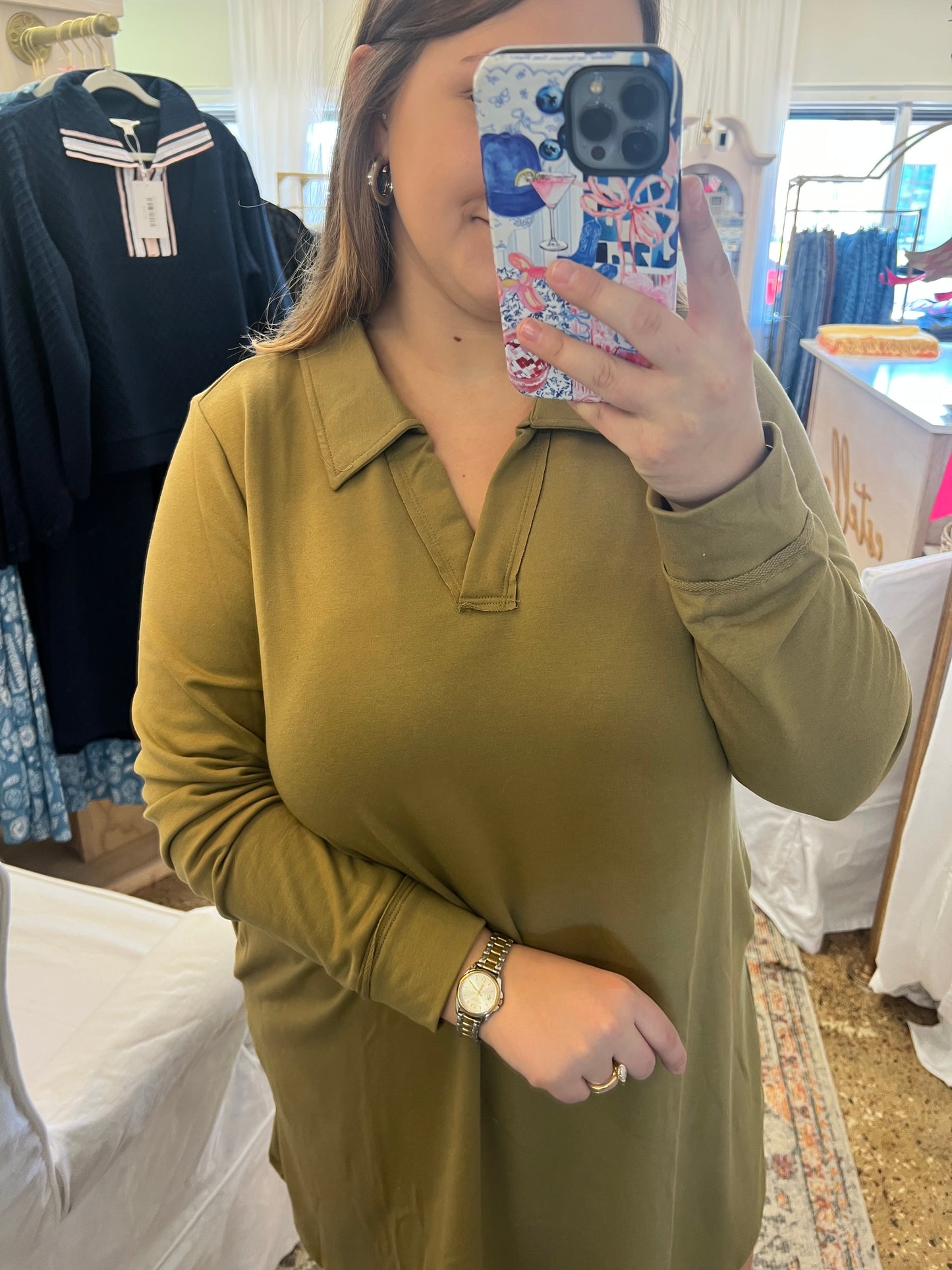 French Terry A Line Dress