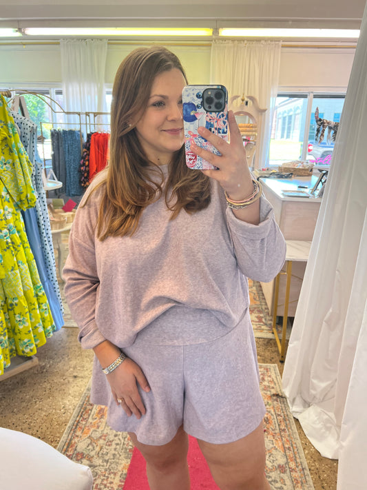 Violet Flare Short Set