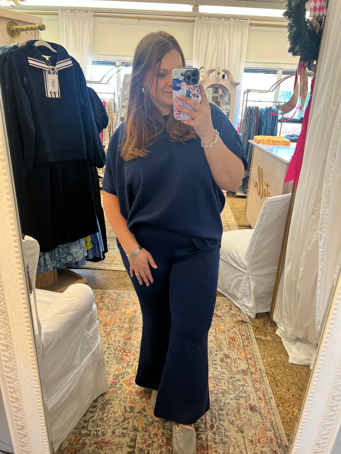 Poncho Top + Bell Bottom Modal Set