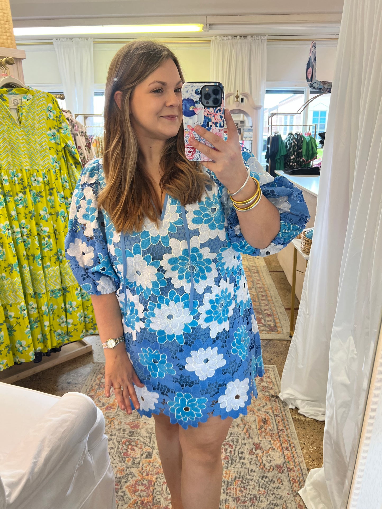 Deb Blue Bonnet Mini Dress
