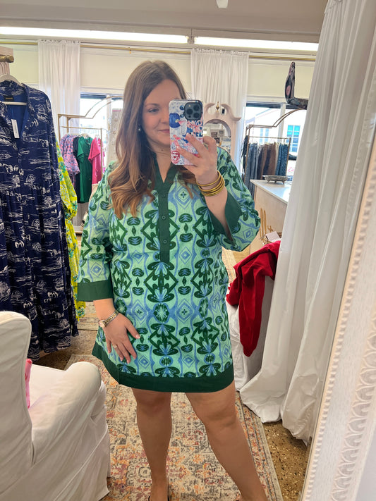 Palm Beach Collared Mini Dress