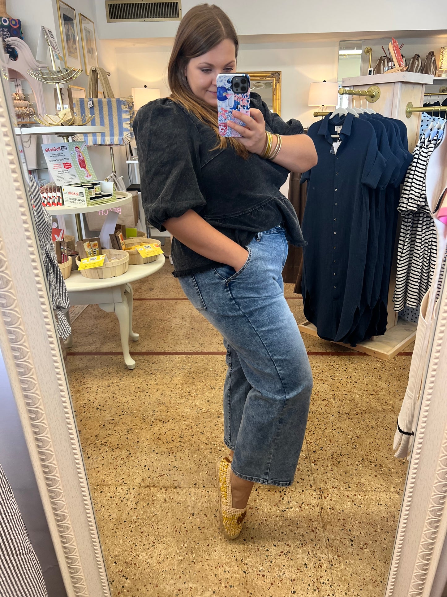High Waist Barrel Jeans