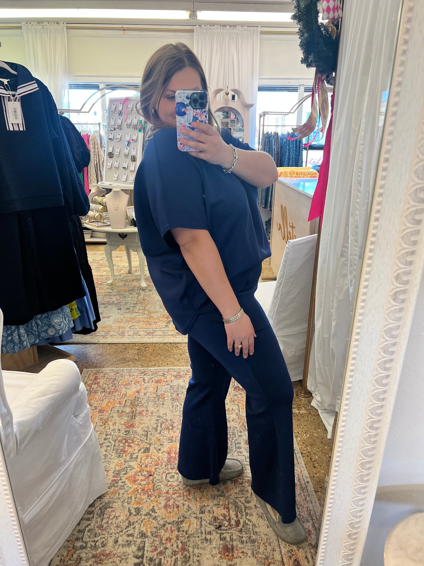 Poncho Top + Bell Bottom Modal Set