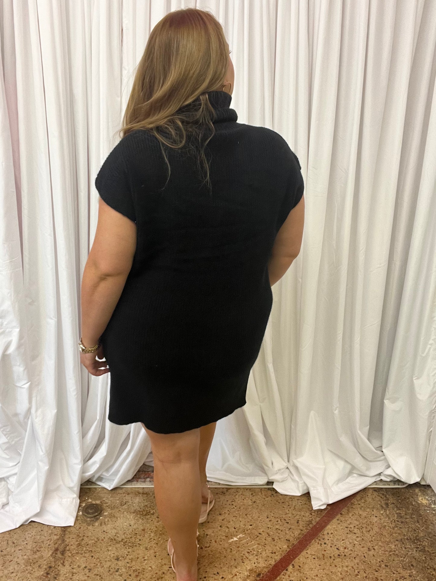 Turtle Neck Sweater Dress