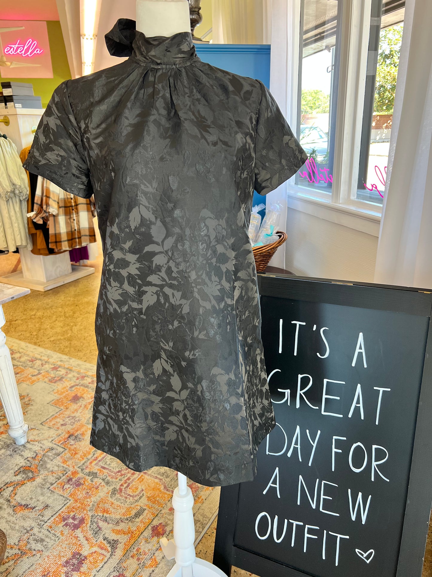 Tie Back Mini Dress