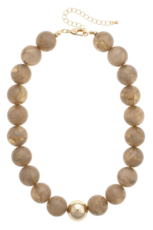 Marjorie Taupe Necklace