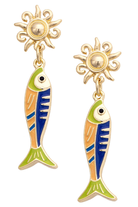 Sardine Drop Earrings
