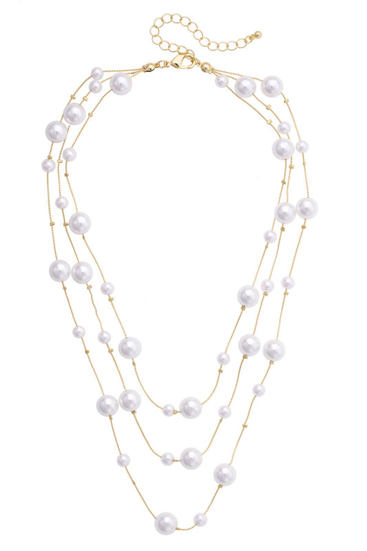 Simone Multi Pearl Layered Necklace